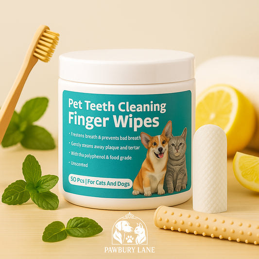 FreshPaws™ | Disposable Dental Finger Wipes For Pets