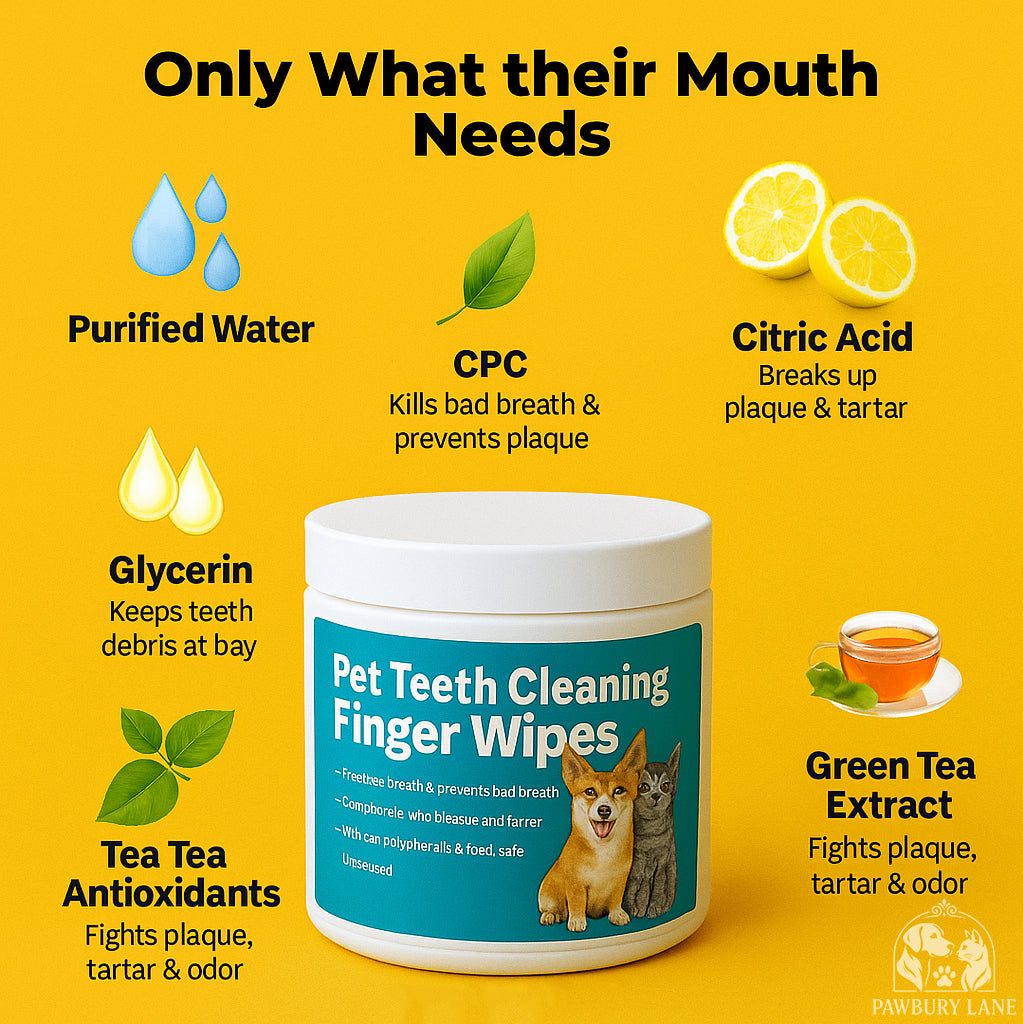 FreshPaws™ | Disposable Dental Finger Wipes For Pets